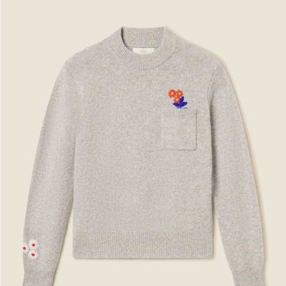 Trovata Sweaters - TROVATA Oksana Sweater Grey 100% Cashmere